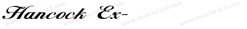 Hancock Ex字体转换